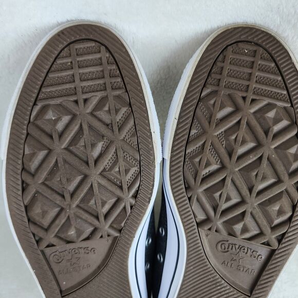 Converse All Star Mid Top Grey Canvas Lace Up Skate Shoes Size Mens 8 Women 10 - Picture 8 of 15